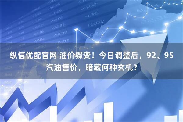 纵信优配官网 油价骤变！今日调整后，92、95汽油售价，暗藏何种玄机？
